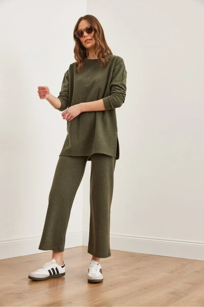 Women's Haki Bottom Top Selanik Set TKM-19000323 - 4