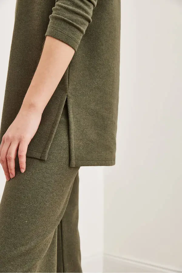 Women's Haki Bottom Top Selanik Set TKM-19000323 - 5