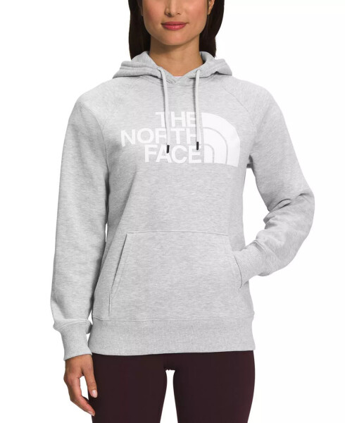 Women's Half Dome Fleece Pullover Hoodie Tnf Light Grey Heather/Tnf White - 1