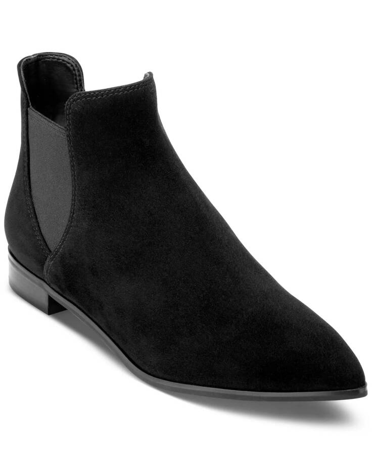 Women's Hara Pointed Toe Stretch Booties Black Suede - 1