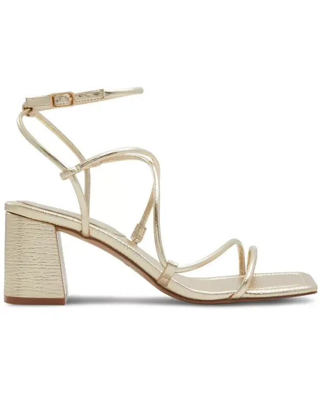 Women's Harmonni Strappy Block-Heel Dress Sandals-Gold Metallic - 2
