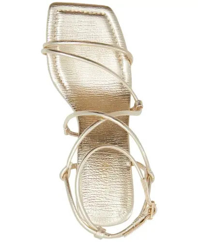 Women's Harmonni Strappy Block-Heel Dress Sandals-Gold Metallic - 4