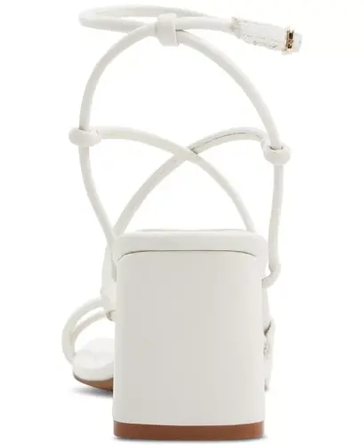 Women's Harmonni Strappy Block-Heel Dress Sandals - White Smooth - 3