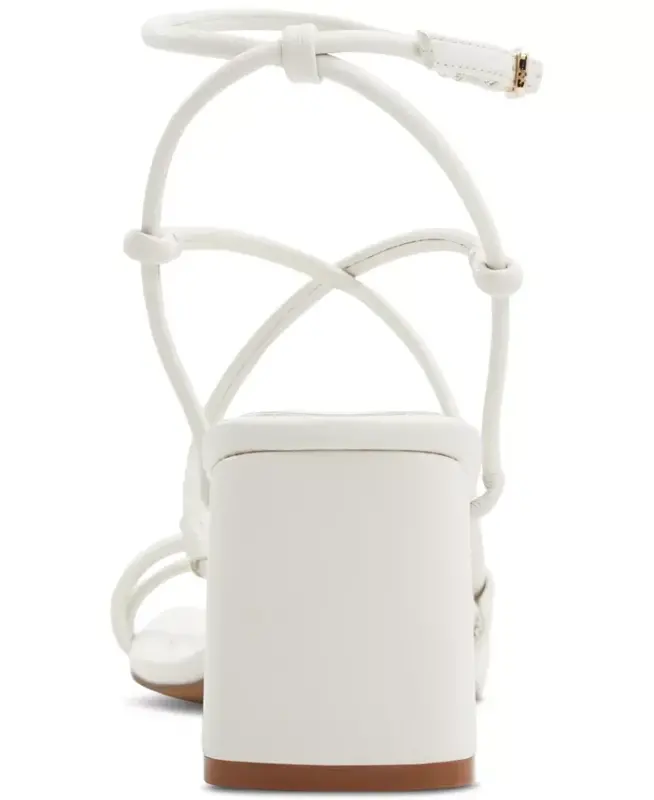 Women's Harmonni Strappy Block-Heel Dress Sandals - White Smooth - 3