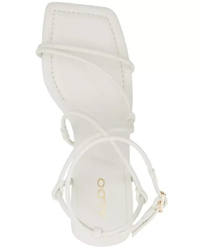 Women's Harmonni Strappy Block-Heel Dress Sandals - White Smooth - 4