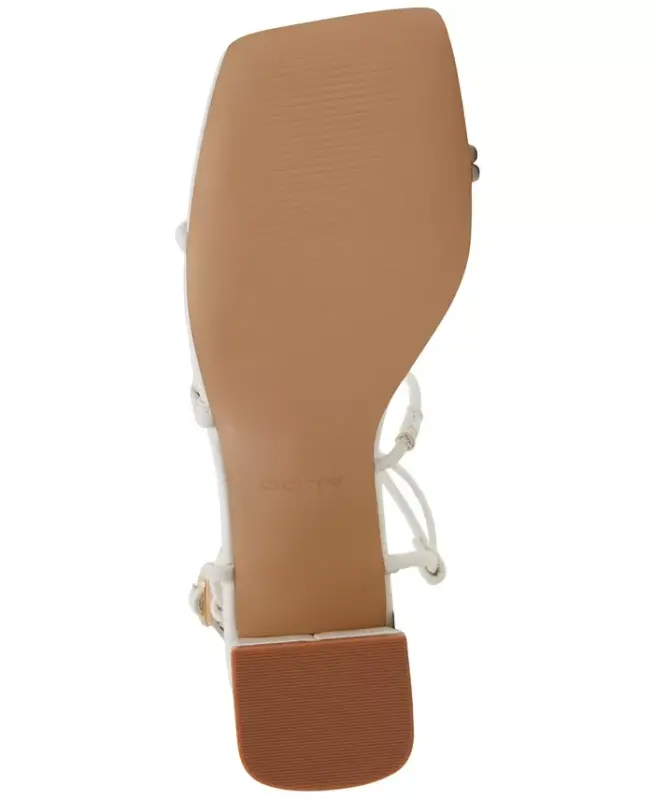 Women's Harmonni Strappy Block-Heel Dress Sandals - White Smooth - 5