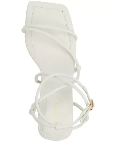 Women's Harmonni Strappy Block-Heel Dress Sandals - White Smooth - 7