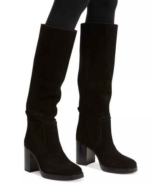 Women's Hayden Block-Heel Boots Black - 5