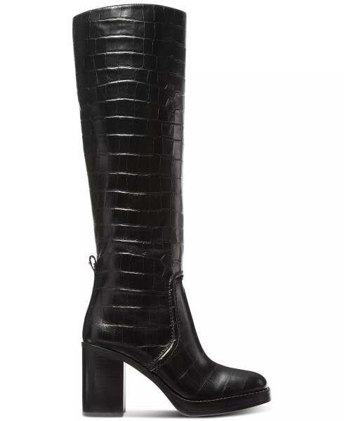 Women's Hayden Croc-Embossed Boots Black - 2