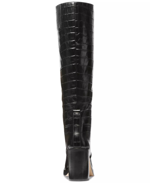 Women's Hayden Croc-Embossed Boots Black - 3