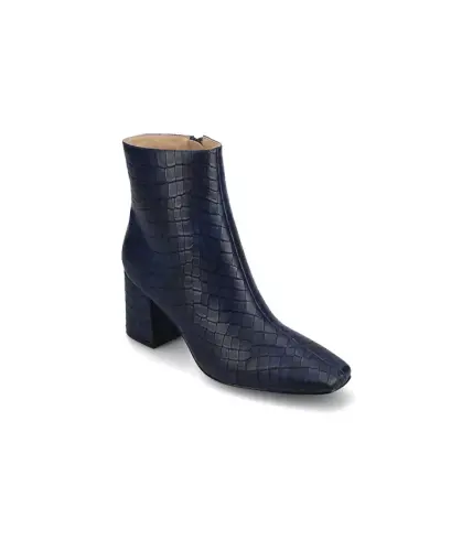 Women's Haylinn Block Heel Dress Booties - Blue Croco 