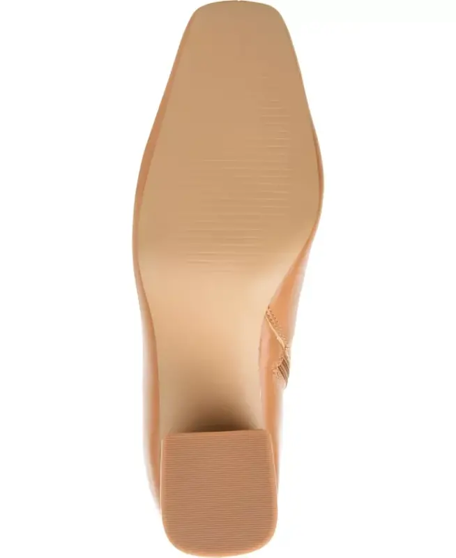 Women's Haylinn Block Heel Dress Booties - Tan - 7