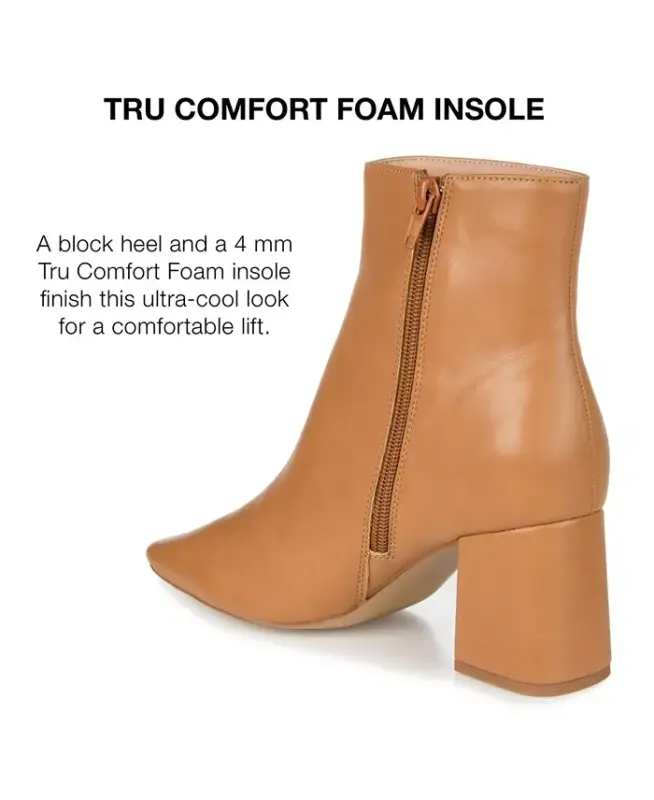 Women's Haylinn Block Heel Dress Booties - Tan - 10