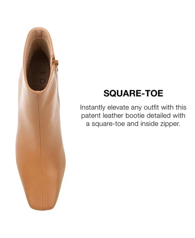 Women's Haylinn Block Heel Dress Booties - Tan - 9