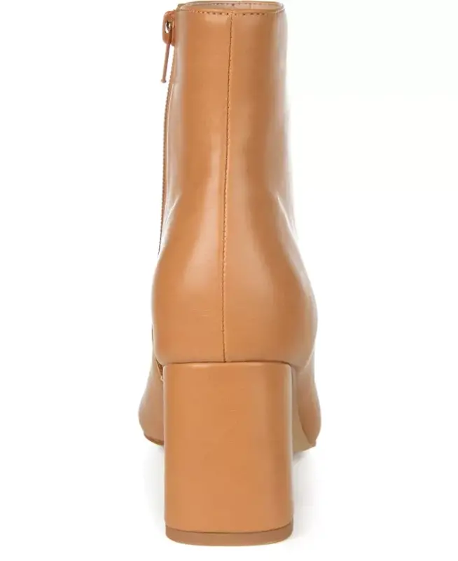 Women's Haylinn Block Heel Dress Booties - Tan - 5