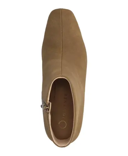 Women's Haylinn Block Heel Dress Booties - Taupe Suede - 6