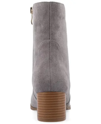 Women's Hayven Block Heel Almond Toe Booties - 3