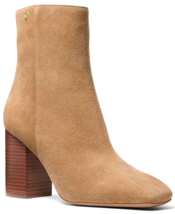 Women's Hazel Block Heel Booties Camel - 1