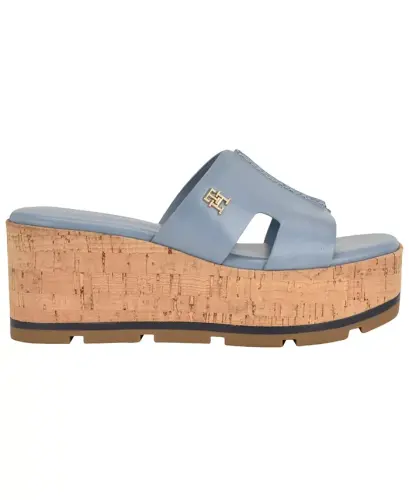 Women's Heliena Platform Wedge Sandals - Brisk Blue - TOMMY HILFIGER (1)