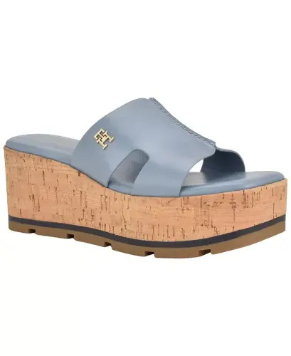 Women's Heliena Platform Wedge Sandals - Brisk Blue - 1