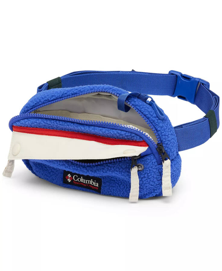 Women's Helvetia II Fleece Hip Pack Clematis Blue, Chalk, Sail Red - 3