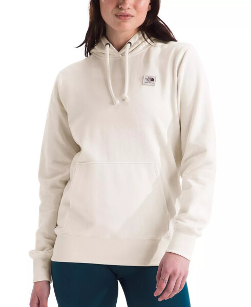 Women's Heritage Patch Logo Hoodie White Dune - 1