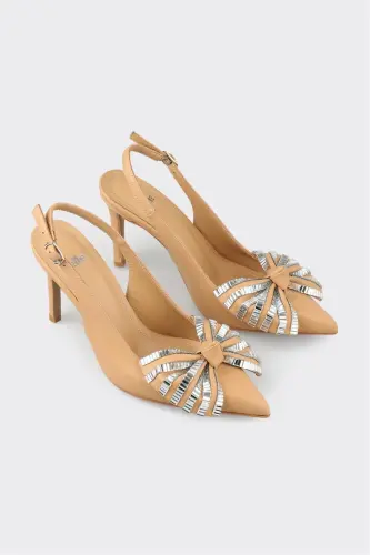 Women's High Heel Shoes in Natural Leather - ELLE SHOES (1)