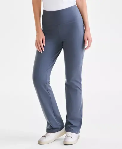 Women's High-Rise Bootcut Leggings, Created for Modazone -East Side Grey - 3