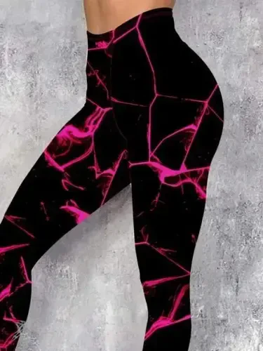 Women's High Waist Color Detailed Scuba Leggings - BÜYÜKBEDENIZ (1)