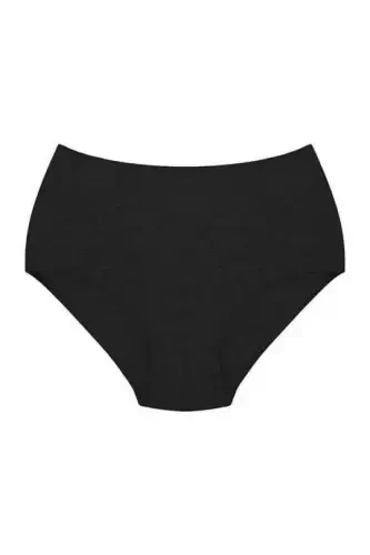 Women's High Waist Cotton Brief Panties 3-Pack Colorful Stretch Fabric - BÜYÜKBEDENIZ (1)