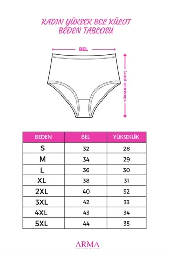 Women's High Waist Cotton Briefs 3-Pack Black Flexible Fabric - 3