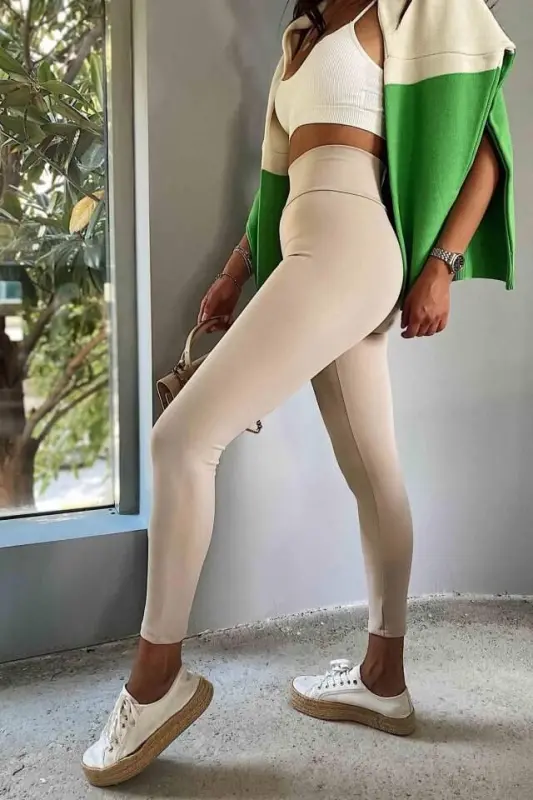 Women's High Waist Fleece Lined Opportunity Product Shaping Leggings - 2