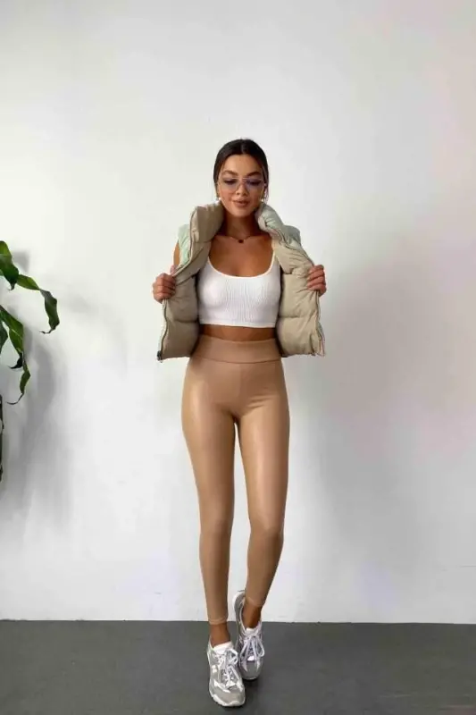 Women's High Waist Fleece Lined Opportunity Product Shaping Leggings - 7