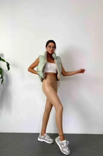 Women's High Waist Fleece Lined Opportunity Product Shaping Leggings - 5