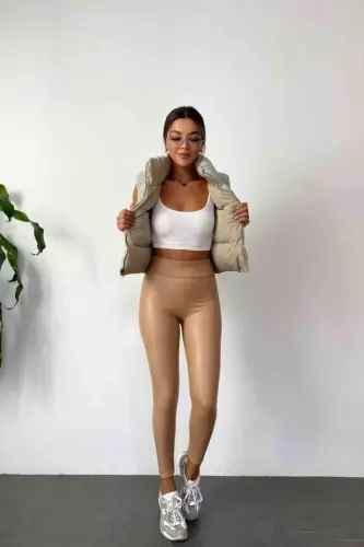 Women's High Waist Fleece Lined Opportunity Product Shaping Leggings - 9