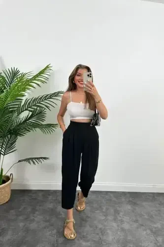 Women's High Waist Hürrem Pants - 1