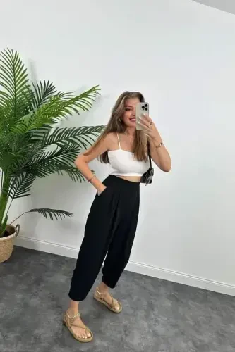 Women's High Waist Hürrem Pants - BÜYÜKBEDENIZ (1)