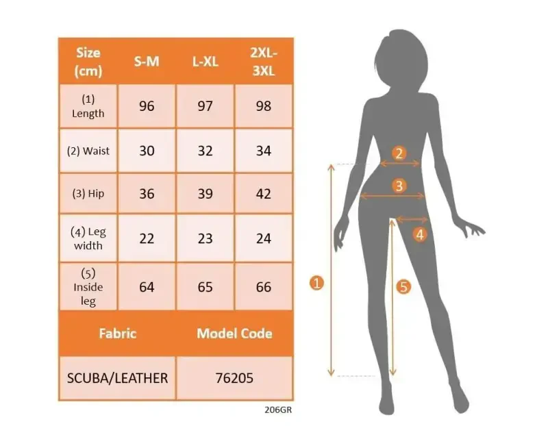 Women's High Waist Leather Detailed Zippered Scuba Leggings - 4