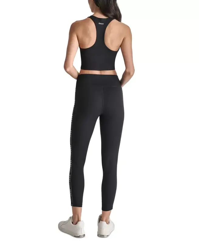 Women's High-Waist Logo Tape Leggings - 4