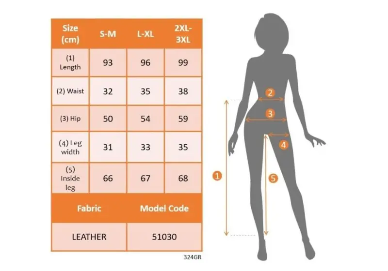 Women's High Waist Tie-Up Leather Pants - 6