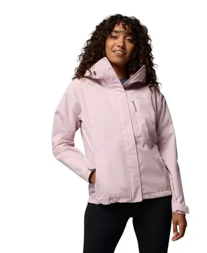 Women's Hikebound II Hooded Waterproof Jacket - Mineral Pink - 1