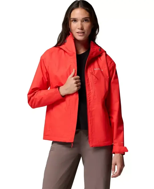 Women's Hikebound II Hooded Waterproof Jacket - Poppy Red - 3