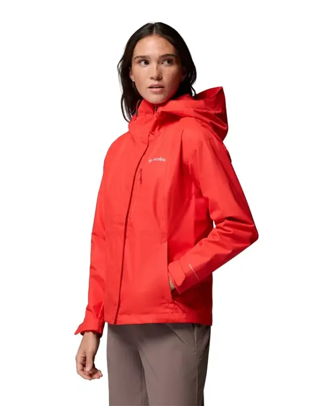 Women's Hikebound II Hooded Waterproof Jacket - Poppy Red - 4