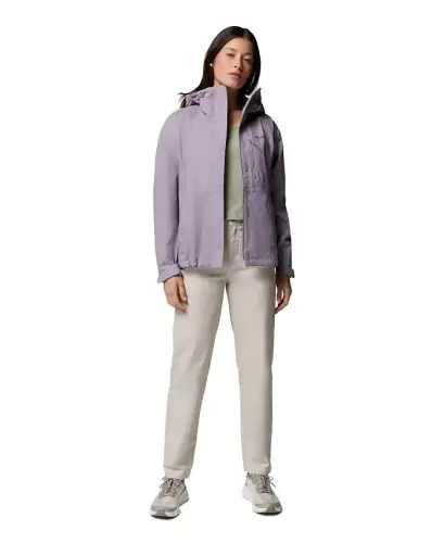 Women's Hikebound II Hooded Waterproof Jacket - Shale Purple - COLUMBIA (1)