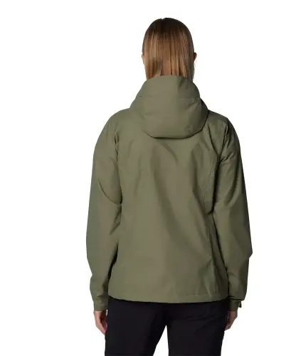 Women's Hikebound II Hooded Waterproof Jacket-Stone Green - 5