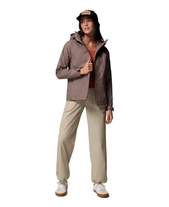 Women's Hikebound II kapüşonli suv o‘tkazmaydigan kurtka - Iron - 5