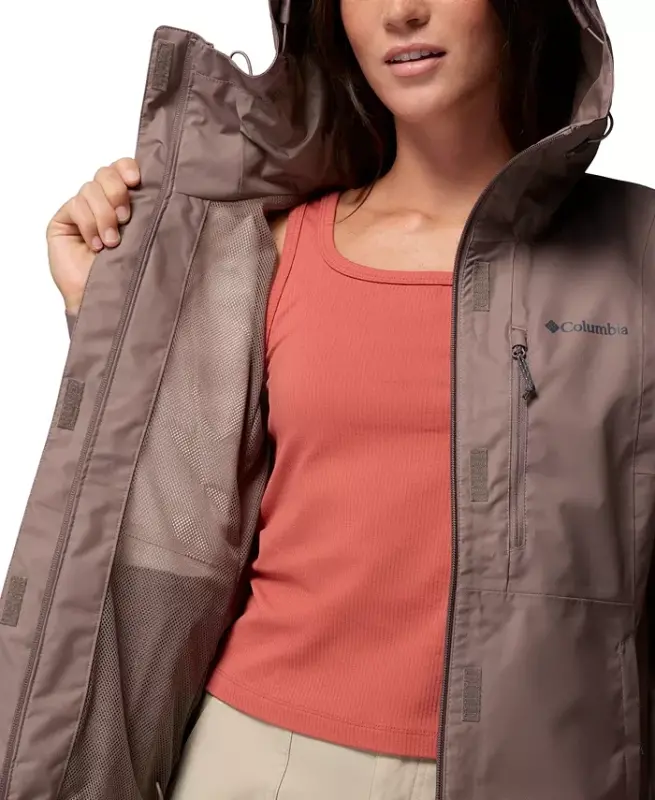 Women's Hikebound II kapüşonli suv o‘tkazmaydigan kurtka - Iron - 9
