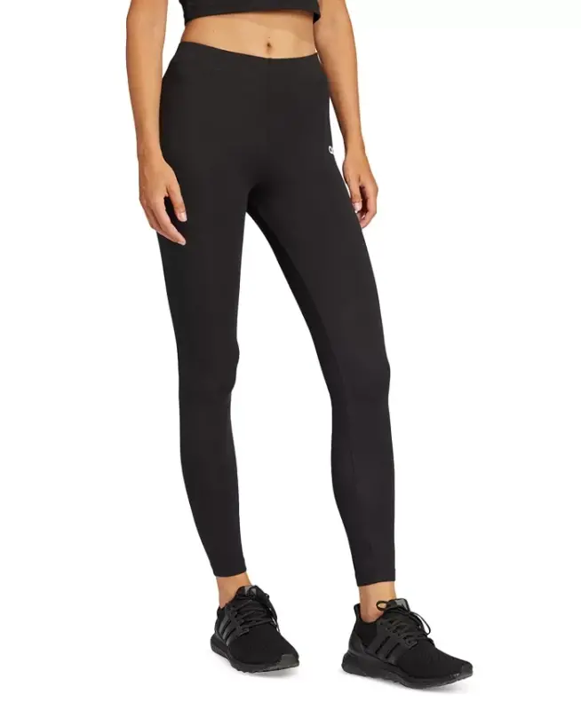 Women's Hip-Logo Full-Length Athletic Tights-Black/whit - 3