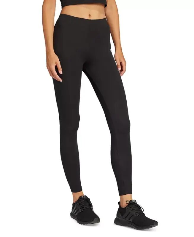 Women's Hip-Logo Full-Length Athletic Tights-Black/whit - 3