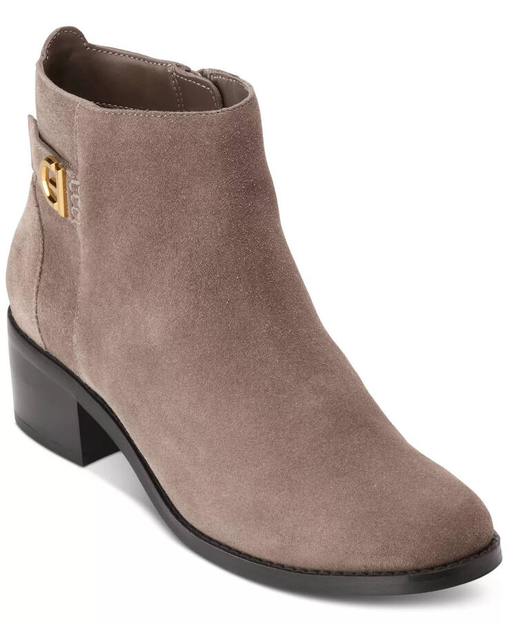 Women's Holis Logo Side-Buckle Booties Lava Suede - 1